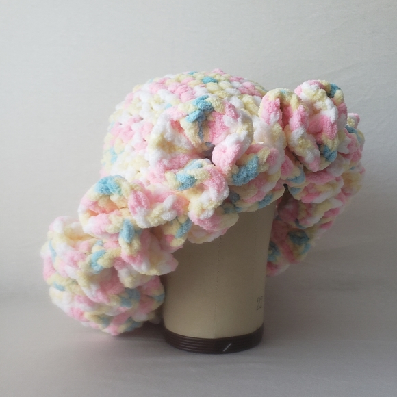 Pastel Multicolor Ruffle Hat - Picture 3 of 5